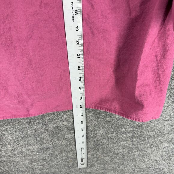 Time And Tru Blouse Women 2XL Purple 3/4 Sleeve Round Neck Cotton Casual Solid - Picture 6 of 7